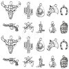 100 pcs 10 Style Tibetan Style Alloy Pendants TIBEP-CJ0001-32-1