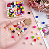120Pcs 12 Colors Opaque Resin Beads CRES-ME0001-01-3