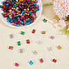 300Pcs Aluminum Dreadlocks Beads Hair Decoration ALUM-PA0001-03-4
