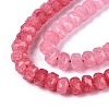 Imitation Jade Crackle Glass Beads Strands GLAA-N068-01A-A12-4