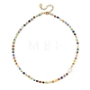 Handmade Millefiori Glass Round Beaded Necklaces for Women NJEW-JN06659-3