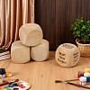 Schima Wood Blank Dice WOOD-WH0124-154C-4