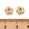 Brass Micro Pave Cubic Zirconia Beads KK-C155-13G-3