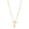 304 Stainless Steel Letter Pendant Necklaces NJEW-LP0001-52Z-G-1
