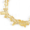 Unisex Chip Natural Quartz Crystal(Dyed & Heated) Beaded Stretch Bracelets BJEW-S143-49-3