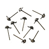Iron Stud Earring Findings IFIN-F136-4mm-08AB-3