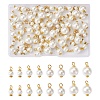 Craftdady 80Pcs 4 Style Eco-Friendly Dyed Glass Pearl Pendants GLAA-CD0001-11-1