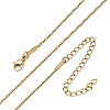 10Pcs 1MM 304 Stainless Steel Box Chain Necklaces NJEW-G203-07G-4