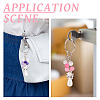 6Pcs Cat Eye Keychain KEYC-TAC00043-8