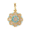 Glass Pendants PALLOY-MZ01326-02-1