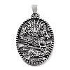 Tibetan Style Alloy Pendants TIBE-L012-039AS-02-1