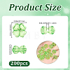 200Pcs Transparent Acrylic Beads OACR-SP0002-40B-2
