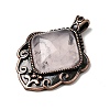 Natural Rose Quartz Pendants G-A297-03R-19-2