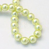 Baking Painted Pearlized Glass Pearl Round Bead Strands HY-Q003-6mm-46-4