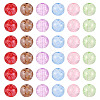 180Pcs 6 Colors Handmade Transparent Lampwork Beads LAMP-TA0002-82-3
