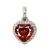 925 Sterling Silver Pave Cubic Zirconia Pendants STER-C015-01B-01-1