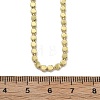 Brass Flat Ball Chain Necklaces for Women X-NJEW-U035-01G-5