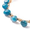 Natural Apatite Braided Beaded Bracelet BJEW-JB07997-07-3