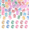 50Pcs Acrylic European Beads MACR-TADJ0001-13Q-2