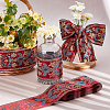 Ethnic style Embroidery Polyester Ribbons OCOR-WH0079-25B-3