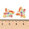 Easter Alloy Enamel Pendants ENAM-I055-01KCG-05-3
