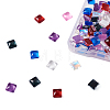 140Pcs 7 Colors Electroplate Glass Cabochons EGLA-CW0001-01-10
