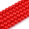 Opaque Solid Color Glass Beads Strands LS-GLAA-T032-P4mm-04-1