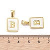 Ion Plating(IP) 304 Stainless Steel Pave Shell Pendants X-STAS-G327-01G-B-3
