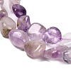 Natural Purple Rutilated Quartz Beads Strands G-P568-C08-01-4