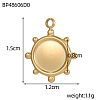 304 Stainless Steel Pendants Cabochon Setting STAS-OY009-60G-2