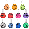 11Pcs 11 Colors PVC Plastic Ladybug Pendant Decorations HJEW-SC0003-23-1