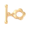 Rack Plating Eco-Friendly Brass Toggle Clasps KK-S403-14G-1