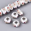 Opaque Resin European Beads RPDL-T004-01N-1