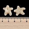 Ocean Theme Spray Painted Opaque Acrylic Beads ACRP-F003-02K-3