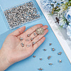 200Pcs 10 Styles Tibetan Style Alloy Tube Bails TIBE-PA0001-20-3