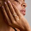 Brass Micro Pave Clear Cubic Zirconia Cuff Open Rings FS-WGF859A-26-2