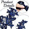 2Pairs Leaves Polyester Embroidery Ornaments Accessories DIY-GF0014-46D-6