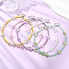 Glass Beaded Necklaces for Women NJEW-JN06081-1