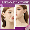 30Pcs 3 Styles Brass Micro Pave Clear Cubic Zirconia Leverback Earring Findings KK-BBC0027-45-5