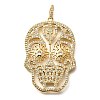 Brass Micro Pave Cubic Zirconia Pendants KK-U055-08G-01-1