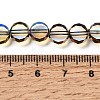 Electroplated Transparent Glass Beads Strands GL-CBA98F0-06A-07-4