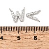 26Pcs Brass Micro Pave Clear Cubic Zirconia Pendants KK-H252-02P-3