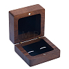 Wood Cuff-link Gift Storage Magnetic Boxes CON-WH0089-217B-1