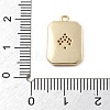 Brass Micro Pave Cubic Zirconia Pendants KK-D283-30G-03-3