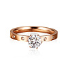 201 Stainless Steel Rhinestone Finger Rings for Women FS-WGA8964-04-5