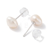 Natural Pearl Stud Earrings for Women EJEW-C082-11A-P-2