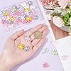 54Pcs 9 Styles Opaque & Transparent Resin Pendants RESI-AR0001-38-4