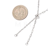 304 Stainless Steel Paperclip Chain Cable Chain Necklace Slider Making AJEW-JB01529-2