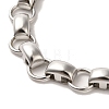 Non-Tarnish 304 Stainless Steel Rectangle Link Chain Bracelets BJEW-Q776-04P-2