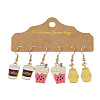 3 Pairs Easter Zinc Alloy Enamel Dangle Earrings FS-WG6F3D6-01-1